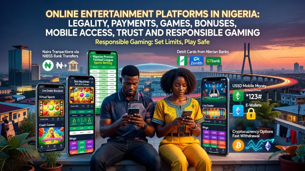Online Entertainment Platforms in Nigeria: Legality, Payments, Games, Bonuses, Mobile Access, Trust and Responsible Gaming